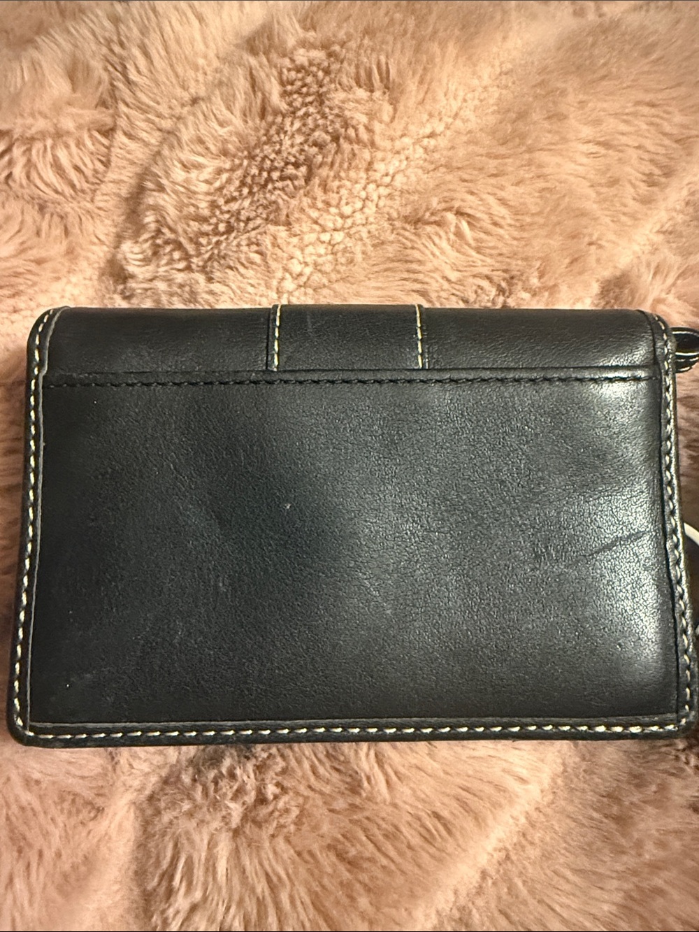 Leather wallet with keychain, Coach Legacy Vintage Y2K - Picture 3 of 7
